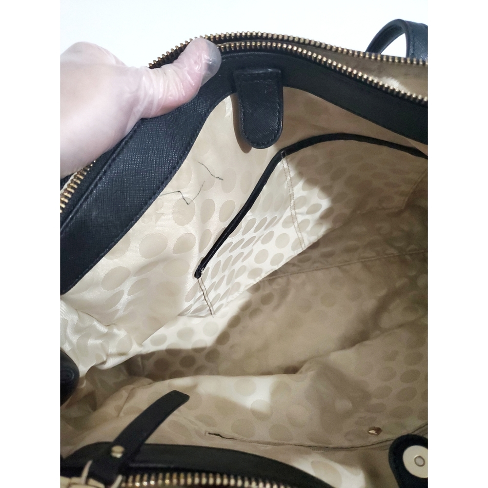 Kate Spade Large Women's Black Saffiano Leather Bag - Picture 6 of 14